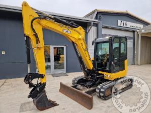 mini bageri jcb 67c 1 3x zlica 2017 letnik 3600 ur