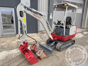 mini bageri takeuchi tb216 2017 letnik 3x zlica 1905 delovnih ur