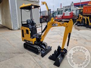 Mini bageri, JCB 16C-1 - 3X ŽLICA - 2019 LETNIK - 1290 UR