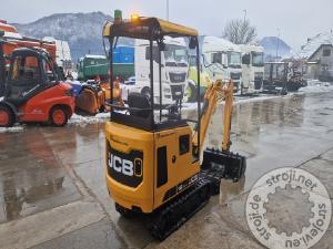 Mini bageri, JCB 16C-1 - 3X ŽLICA - 2019 LETNIK - 1220 DELOVNIH UR