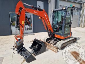 mini bageri kubota u27 4 3x lica 2019 letnik 1675 delovnih ur